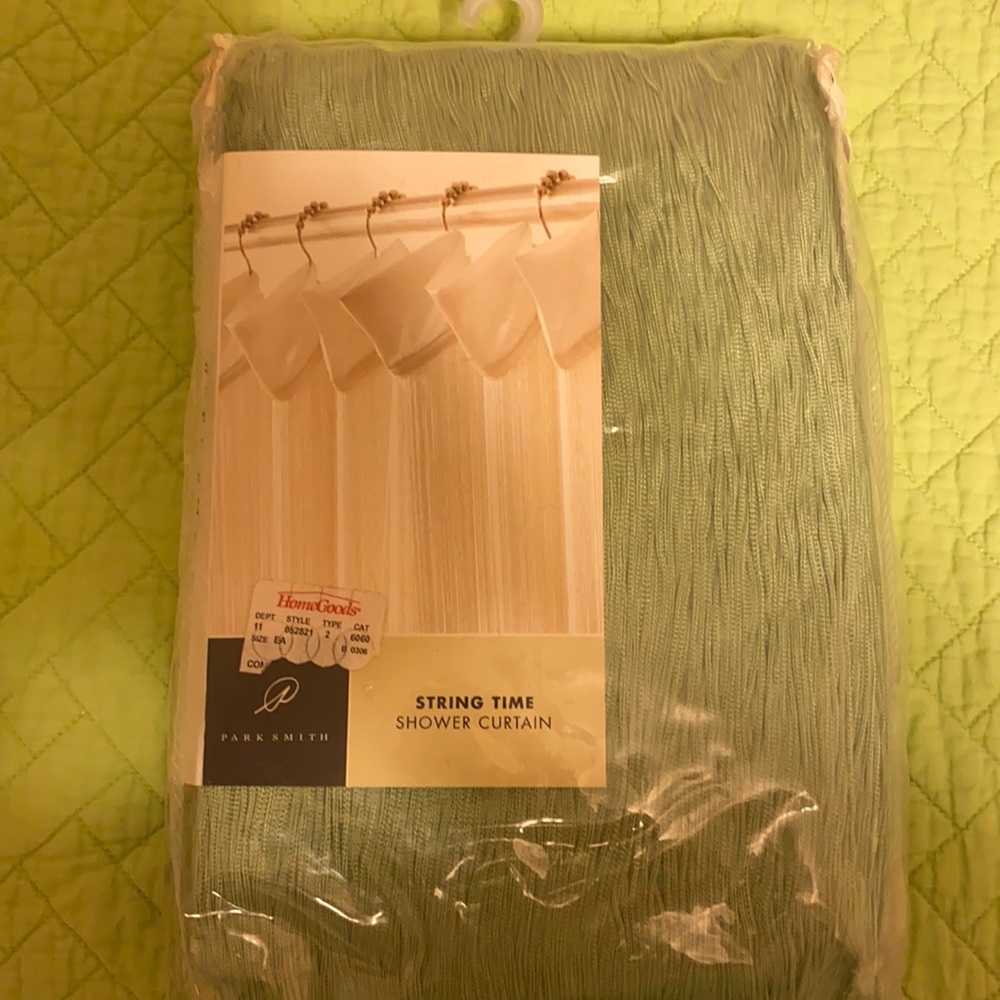 PARK SMITH string shower curtain NWT